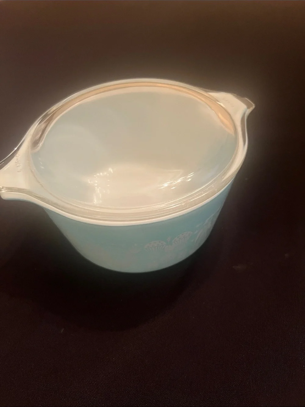 Vintage Aqua Cinderella Mixing Bowls - Set of 2 with lid